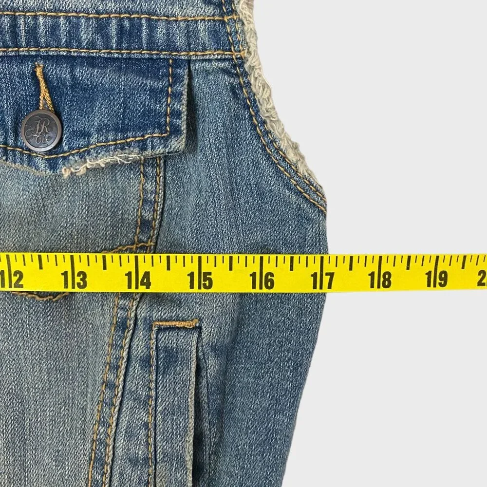 American Rag Denim Jean Vest Women's Medium Button-Front Sleeveless Medium Wash - Picture 9 of 10